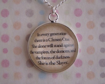 Buffy The Vampire Slayer "Chosen One" Necklace