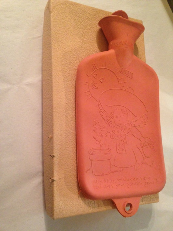 Vintage Baby's Rubber Hot Water Bottle Mary Had A Little