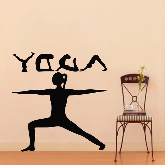 Wall Decals Yoga Sport Gym Decal Vinyl Sticker Yoga Studio