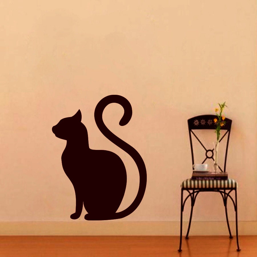 Wall Decals Cat Decal Vinyl Sticker Home Decor Pets Shop Cat