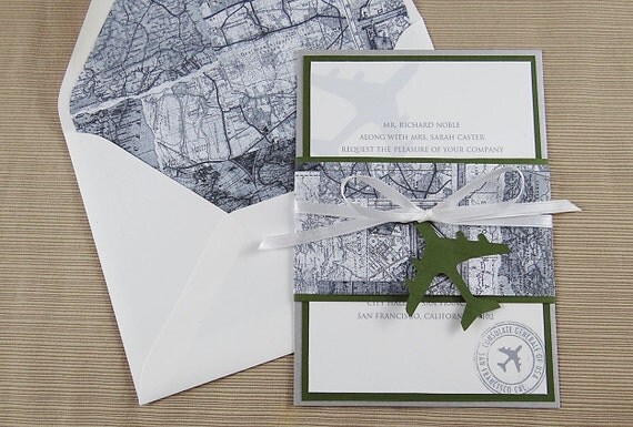 Black And White Maps For Invitations 9