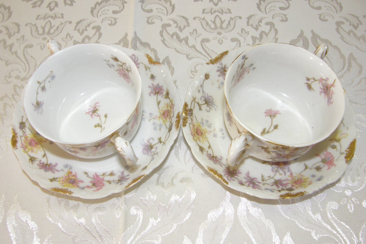 T. and V. Limoges Double Handled Tea Cup and by