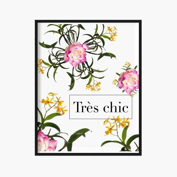 tres chic print fashion french floral print shabby chic lotus tres chic print fashion french floral print shabby chic lotus