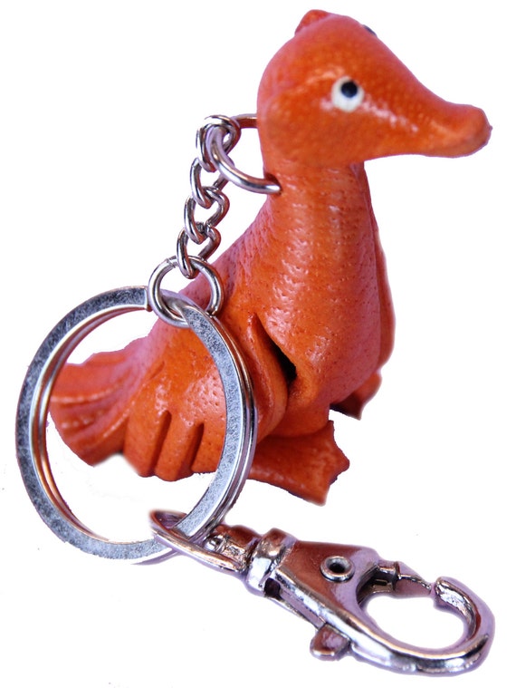 Duck Key Fob Goose Charms Keyring Holder Key Chain Ring