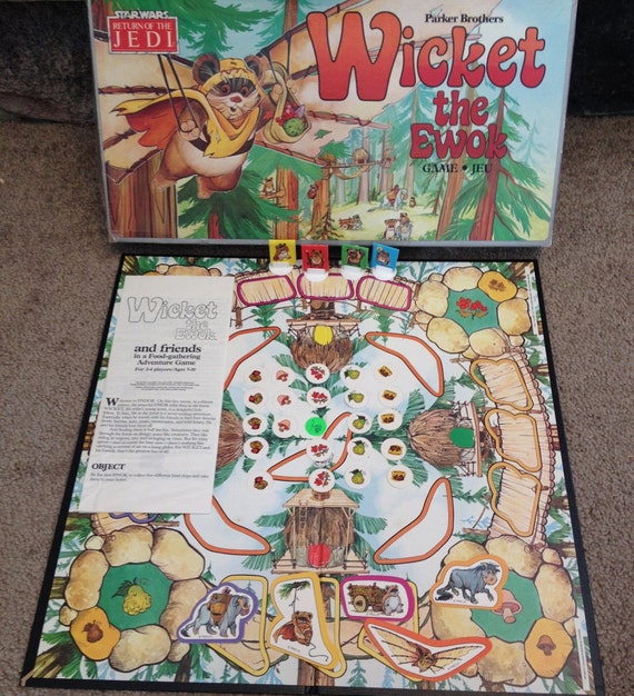 Vintage STAR WARS Wicket the Ewok Board Game Return Of The