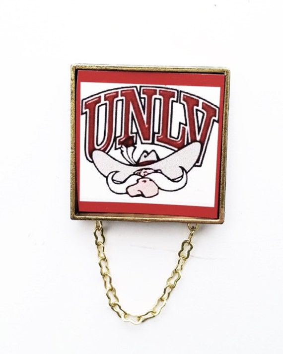 UNLV Logo Hey Reb with Hat Eyeglass Holder