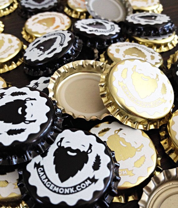 Custom Printed Bottle Caps Designed & by custombeerlabels on Etsy