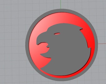 Hawkgirl inspired belt buckle motif/plaque