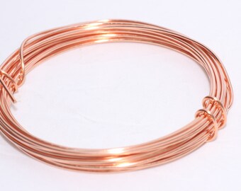 15,17, 18, 20, 24 , 28 Dead soft wire, Copper Wire - Wrapping Wire, Jewelry-Making Wire - You Pick Gauge - 100% Guarantee - Round wire