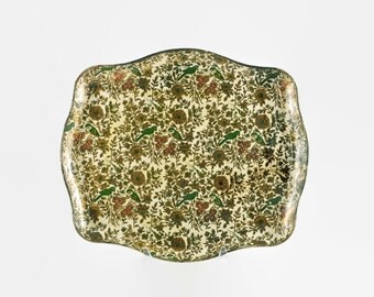 Large Vintage Alfred E. Knobler Papier Mache Tray