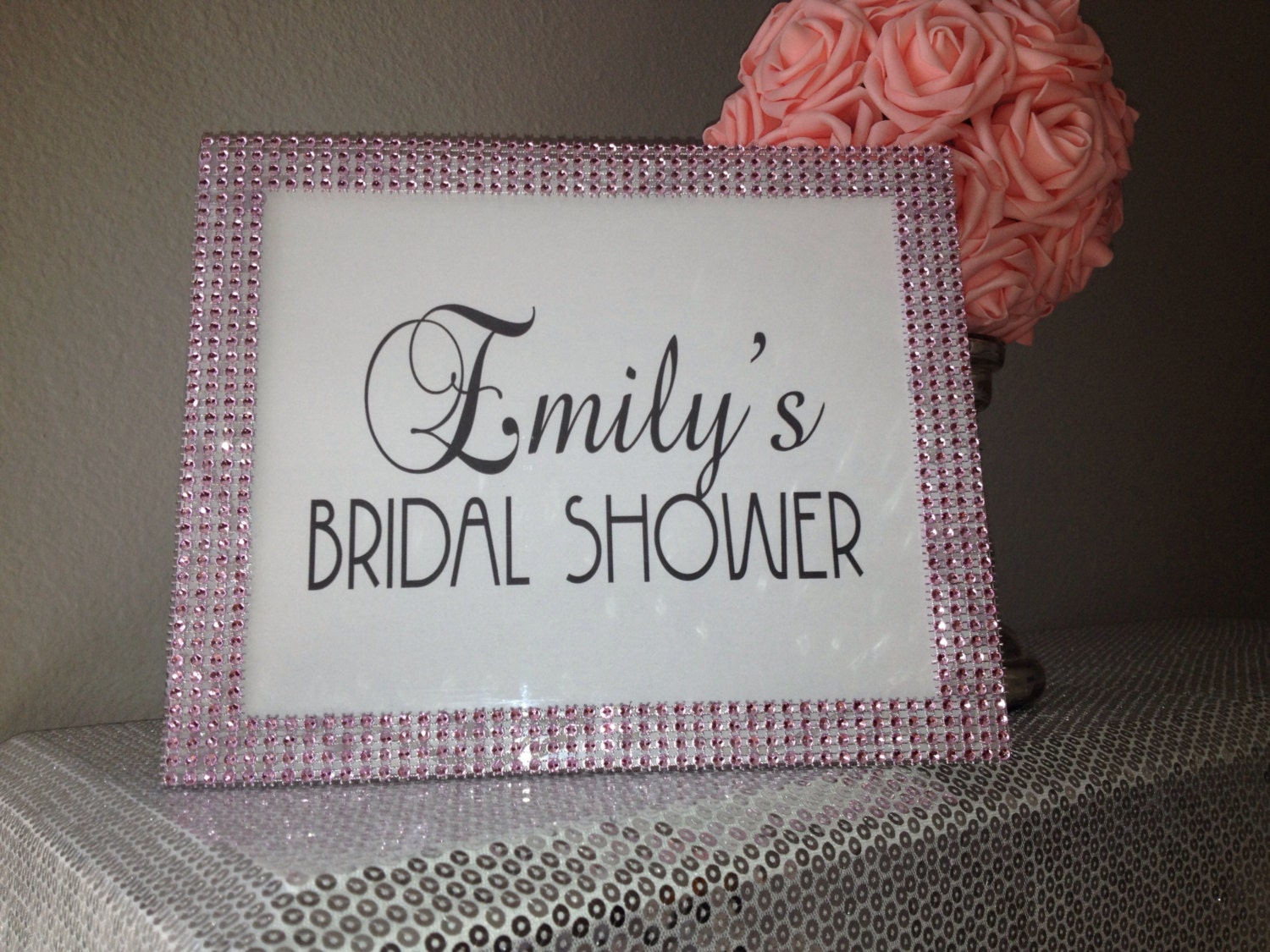 Rhinestone 8x10 Frame BRIDAL