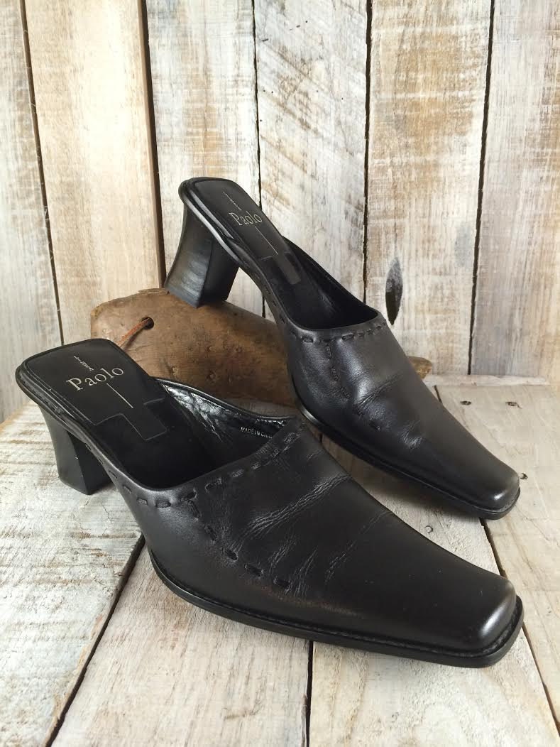 Linea Paolo Leather Clogs comfortable dress shoes walking shoes