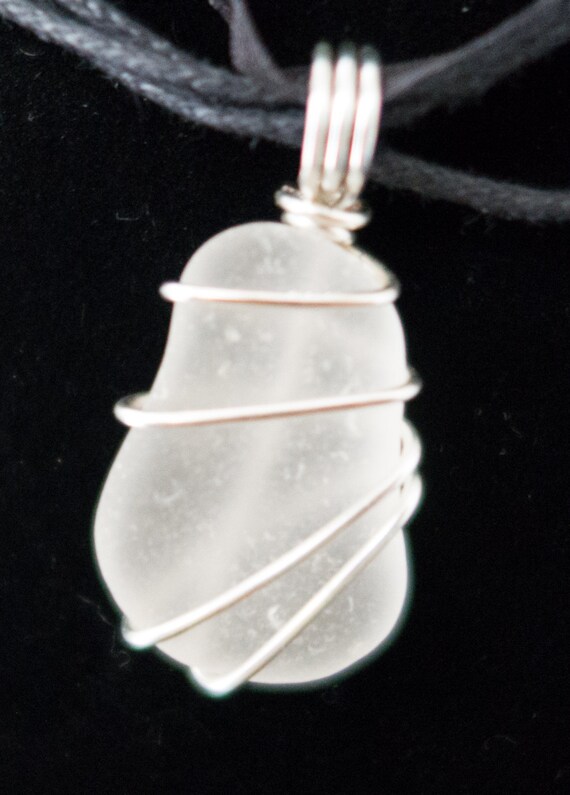 Items similar to Wire Wrapped Genuine Sea Glass on Etsy