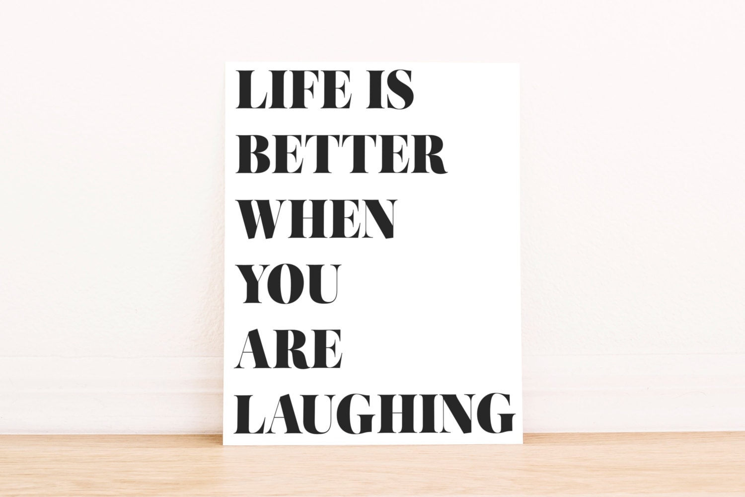 PRINTABLE Art Life is better when you are by WishfulPrinting