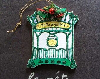Handmade Métro Ornament