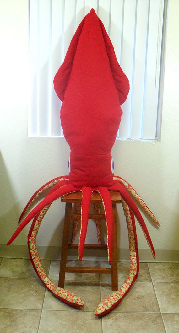 giant squid pillow