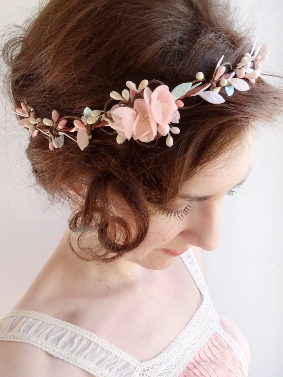 bridal hair piece blush wedding pink hair accessories mint bridal hair piece blush wedding pink hair accessories mint