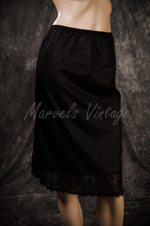 Vintage Vanity Fair Half Slip Black Lingerie by MarvelsVintage