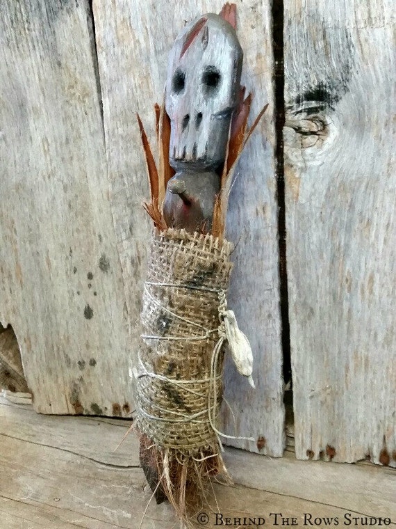 Death Head Voodoo Doll Folk Art