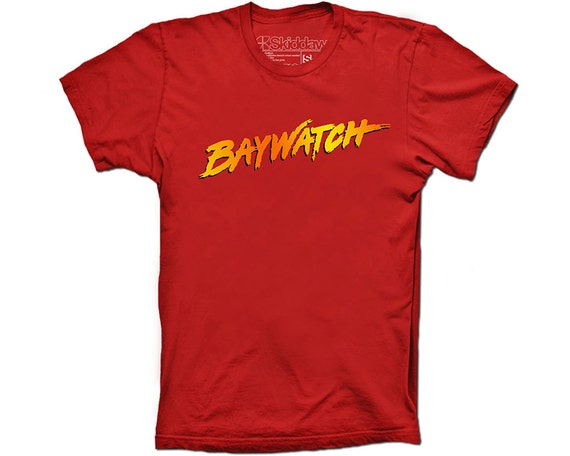 yellow baywatch t shirt