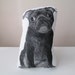 black pug pillow