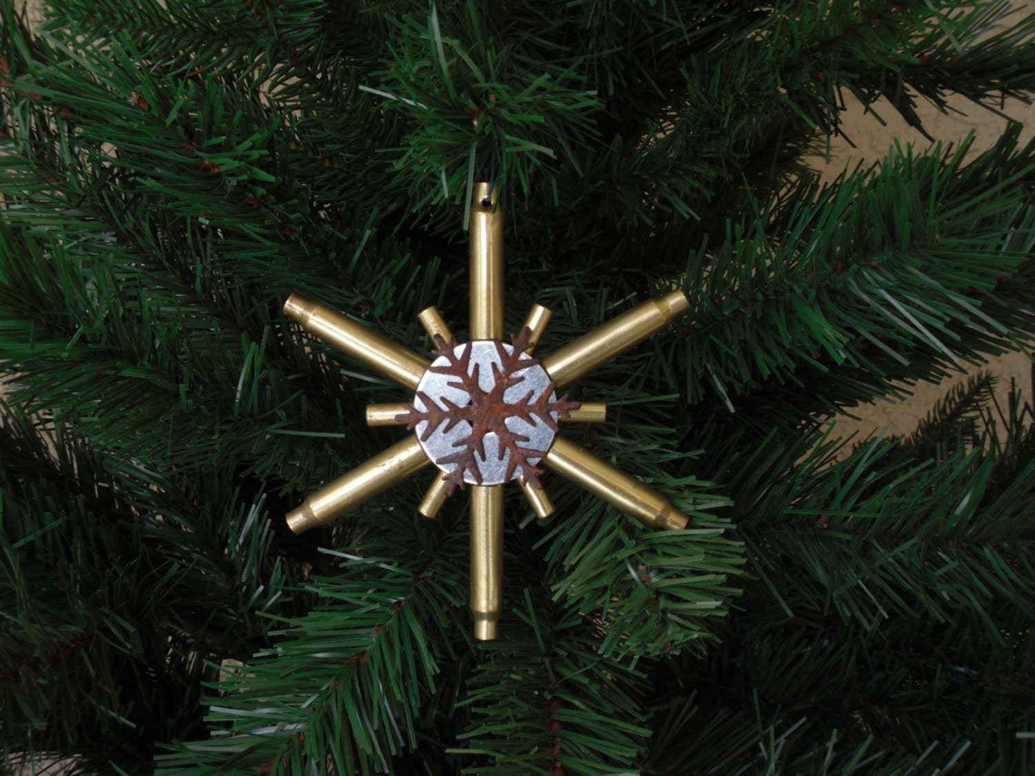 rustic christmas snowflake ornament recycled gun shell rustic christmas snowflake ornament recycled gun shell