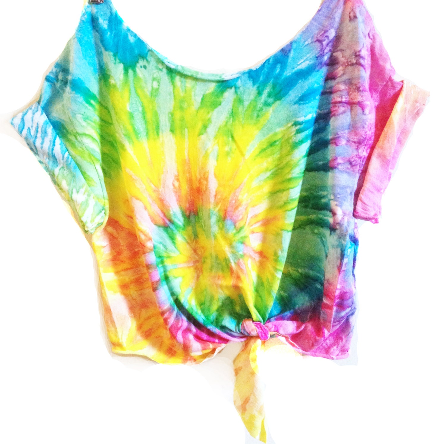 Tie Dye Crop Top a Crop Top TieDye Tshirt Women's by TheBohipstian