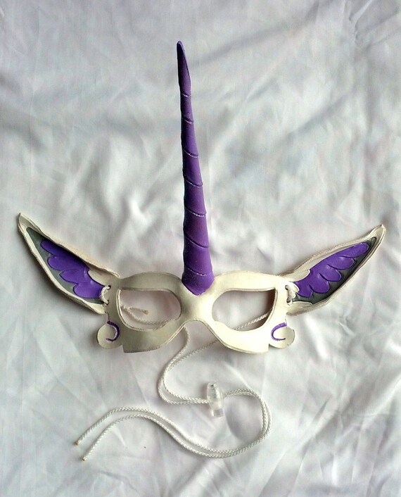 Child Small Leather Unicorn Mask Petite Unicorn by