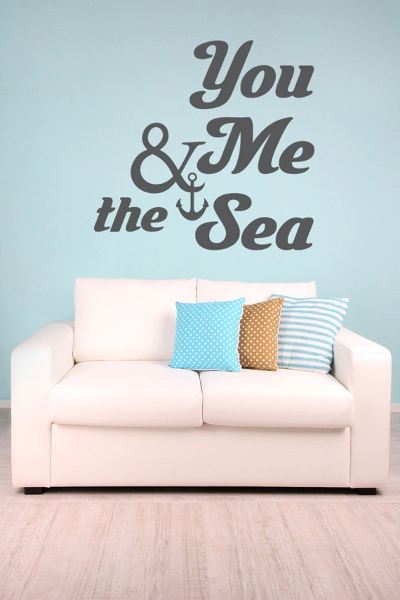 Nautical Wall Decal Coastal Decor Beach Beach Wall Decals