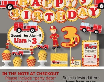 Fire Truck Birthday Party Decoration Fire Truck Birthday Party Decoration