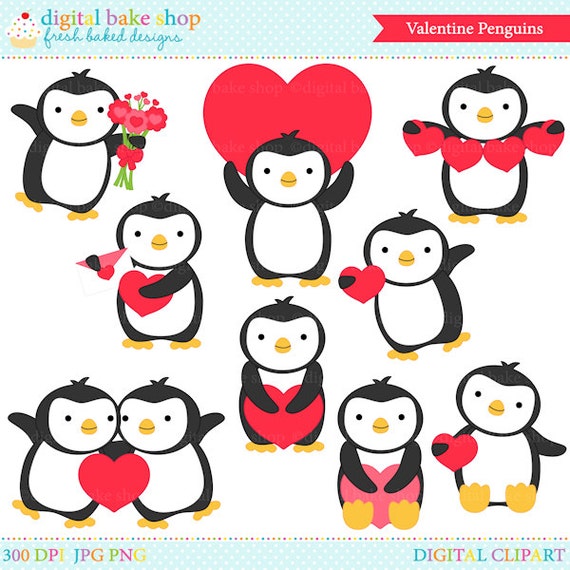penguin valentine clipart - photo #37