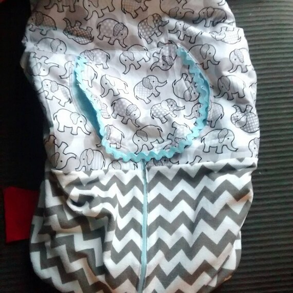 custom handmade double layer fleece baby car seat cover