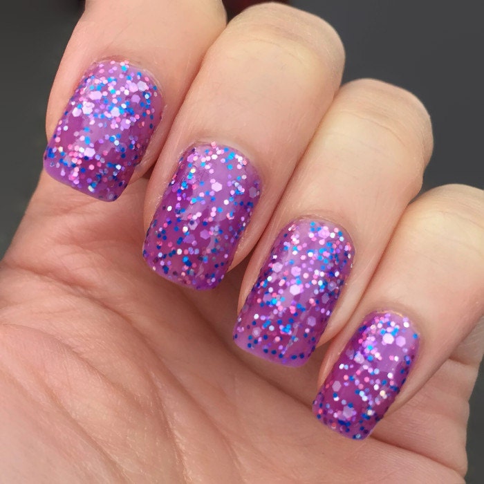 Purple Nail Polish Nail Polish Jelly Nail by DamNailPolish
