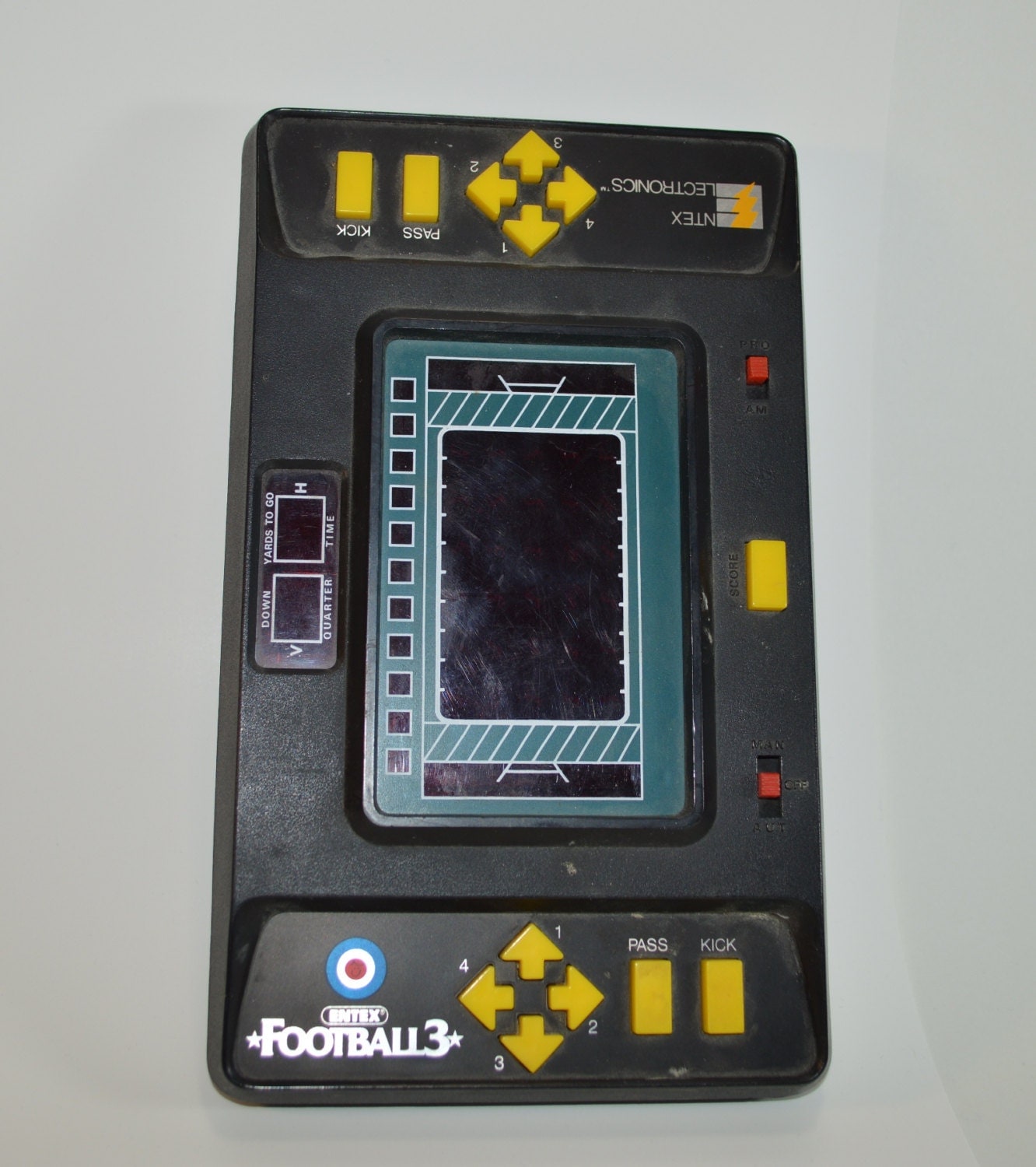 Entex Football 3 electronic handheld game from 1980 by CapeToys