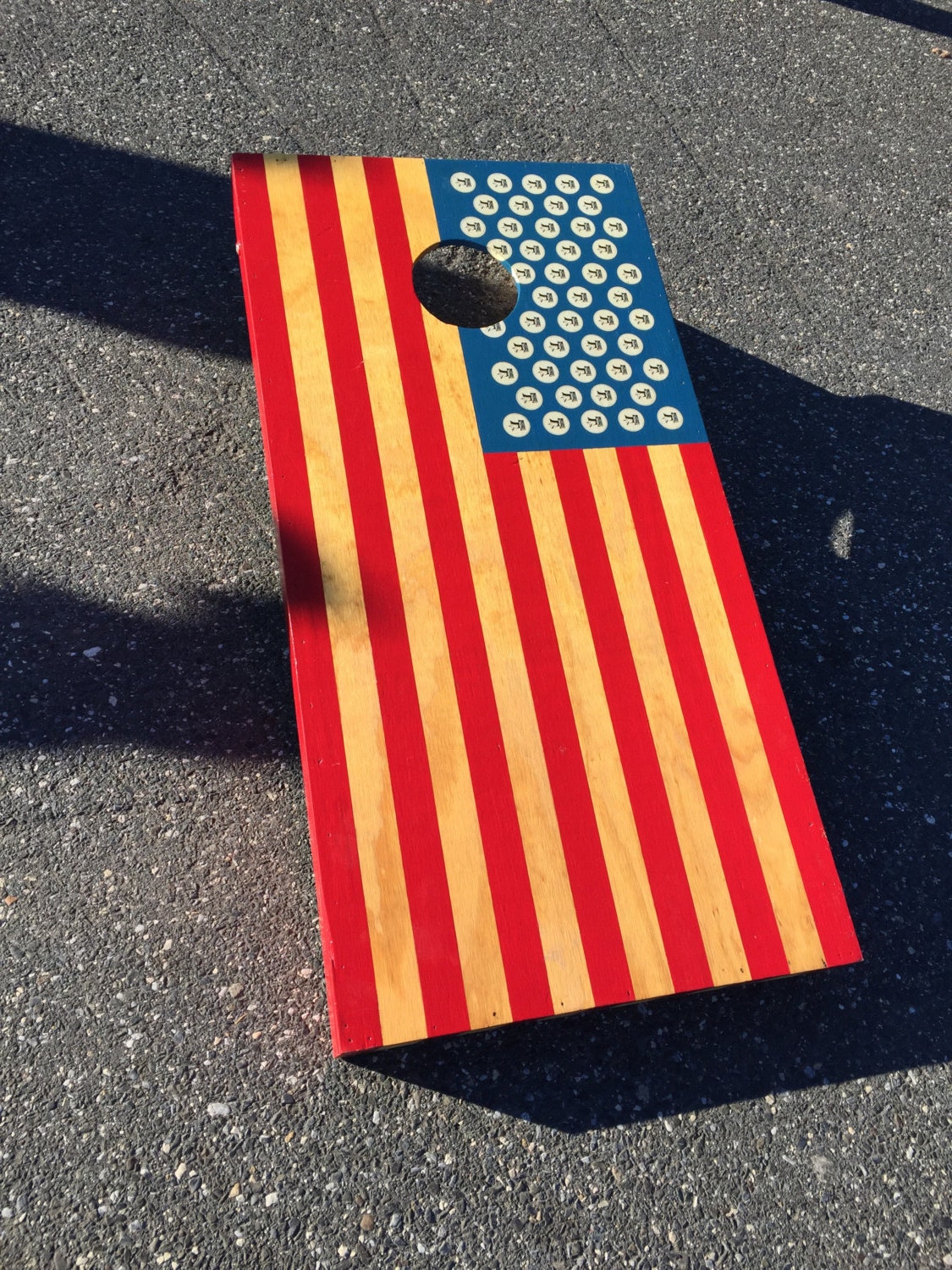 Custom made corn hole/bean bag toss game by JoelsCustomCreations