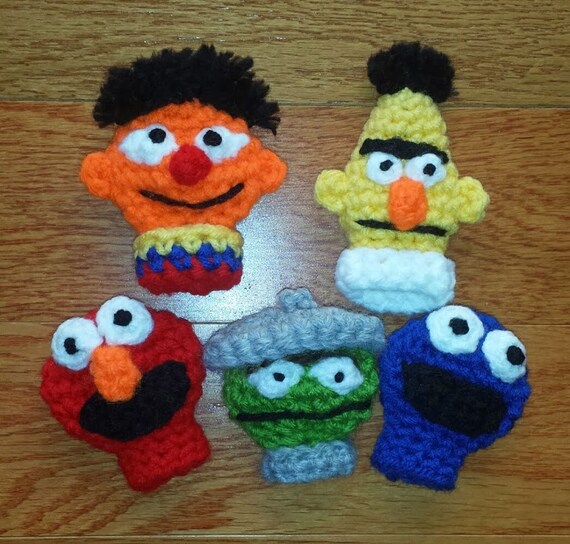 Sesame Street Crochet Finger Puppets