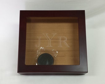 Engraved Humidor Cigar Box, Cherry, Wedding gift, Groomsmen Gift, Best Man Gift, Wedding Party Gift, Personalized Humidor, Grooms Gift