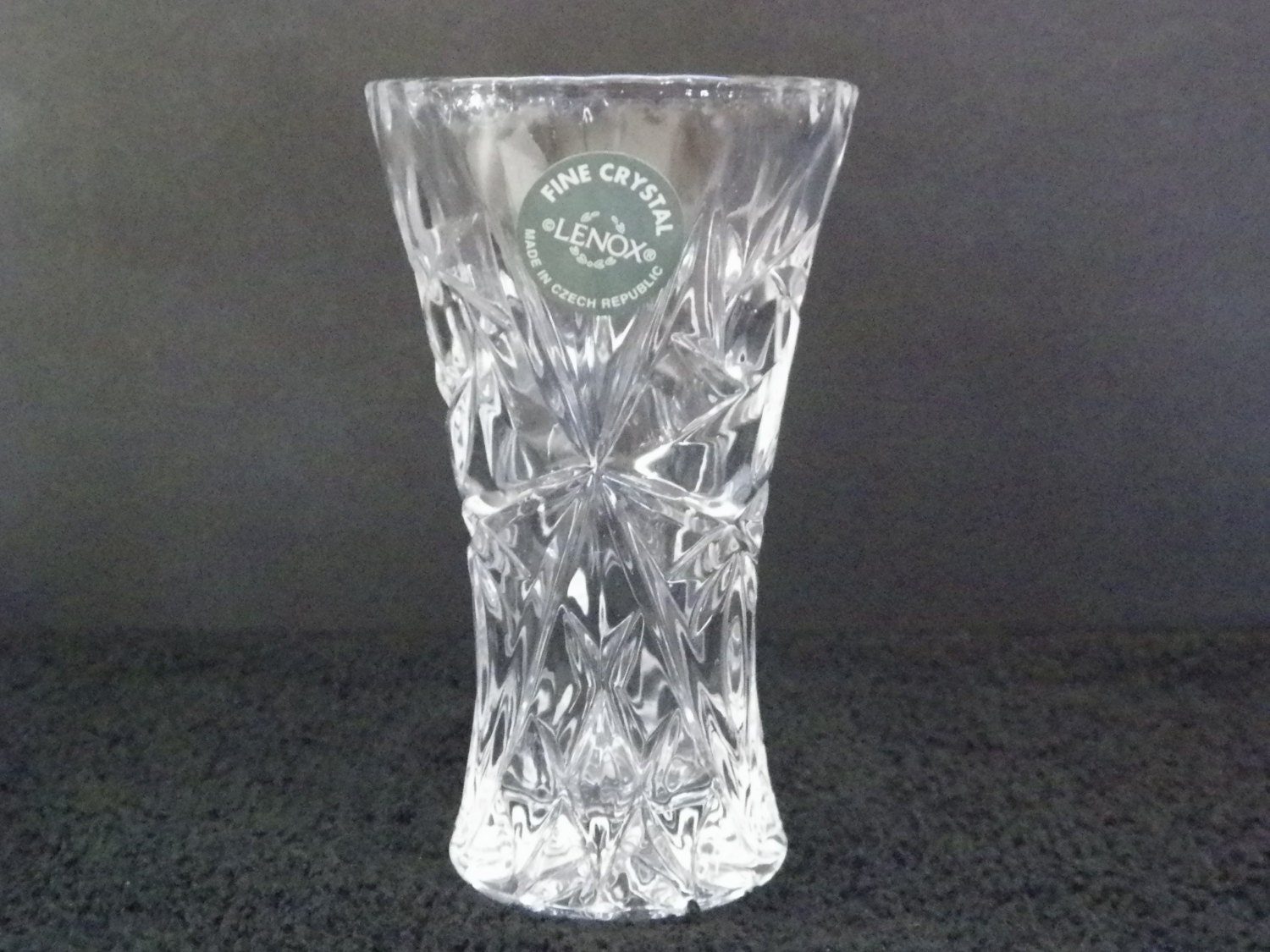 Lenox Clear Crystal Small Vase by JSVintageVillage on Etsy