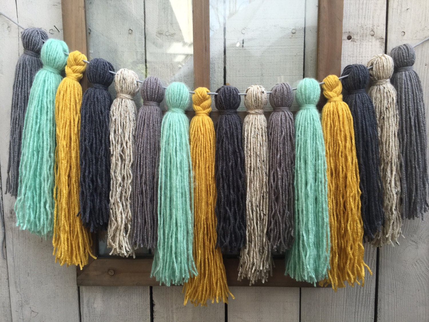 Yarn Tassel Garland home decor party decor by ...