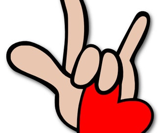 Download I Love You in ASL Sign Language SVG Digital by ...