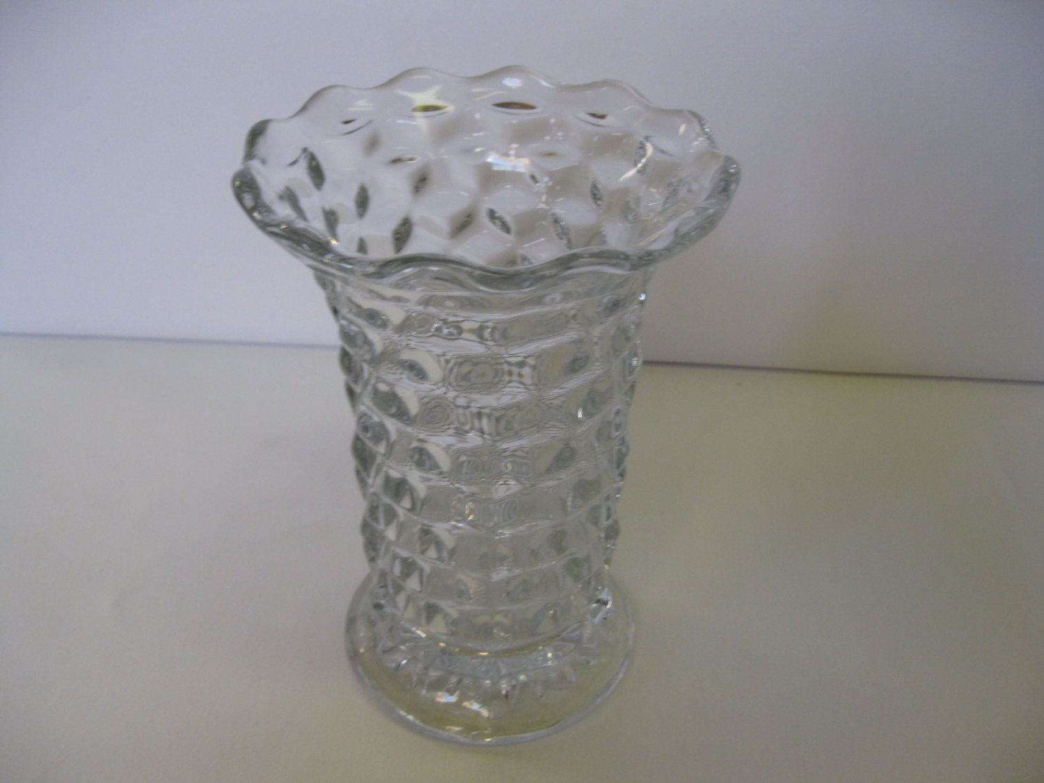 Fostoria Art Glass American 7 1 4 Crystal Vase Made In