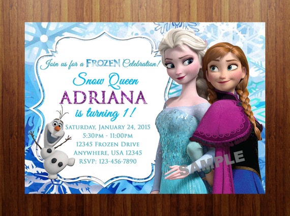 Frozen Birthday Party Invitation