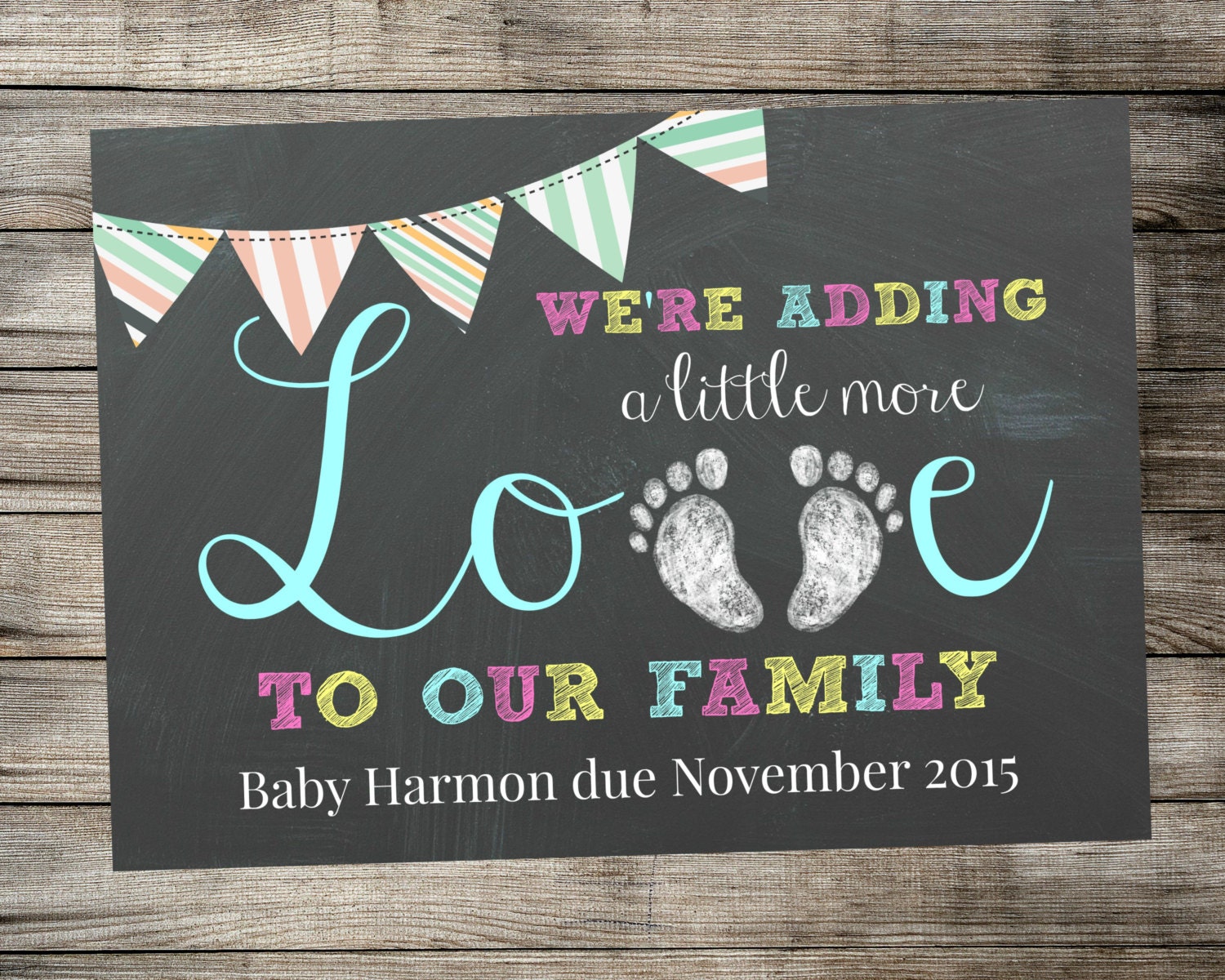 Printable Pregnancy Announcement Adding Little More Love To