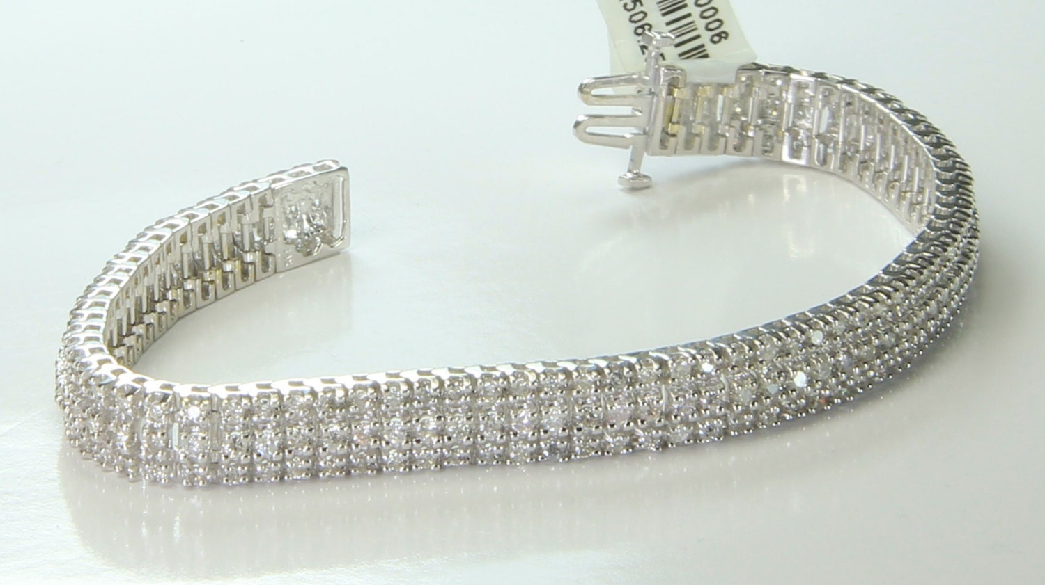 3 Row Diamond Tennis Bracelet 4 Carats By Bostonjewelrycompany 6643