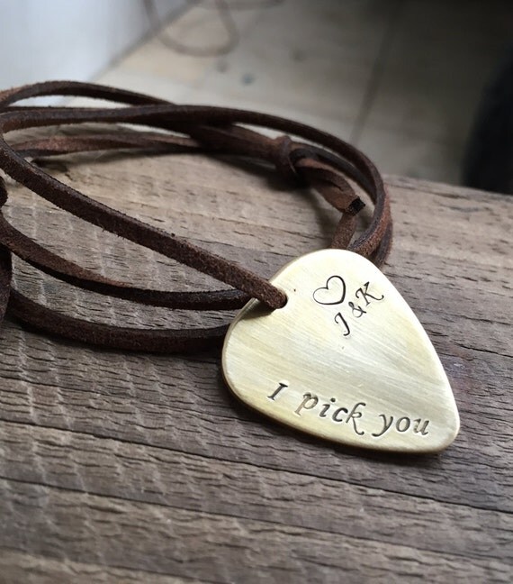 Guitar pick necklace guitar pick jewelry mens jewelry mens