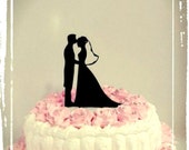 Wedding cake topper silhouette