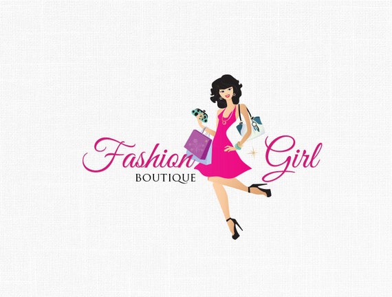 Custom Character Logo Design/ Fashion Girl