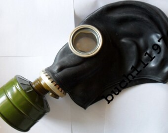 WW2 RUBBER Gas mask Respirator GP-5 russian black soviet military new, size 0,1,2,3,4