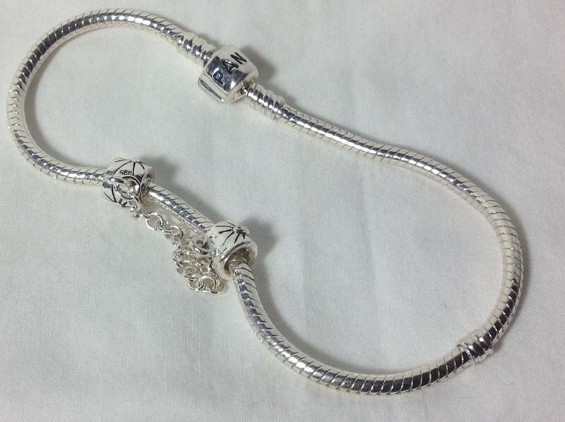 Authentic Pandora ALE 925 Sterling Silver Bracelet with Barrel Clasp
