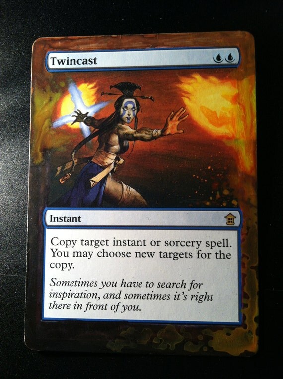 Items similar to Twincast MtG card alter. on Etsy